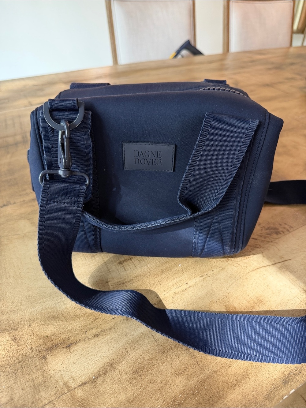 Dagne Dover Navy mini Crossbody Messenger Bag